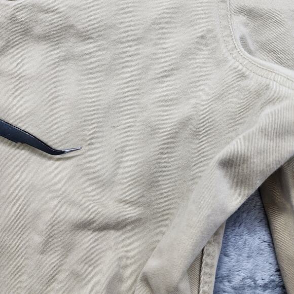 Eddie Bauer Jeans Mens 40X34 Tan Beige Stretch Denim Straight Leg Casual Preppy - Picture 4 of 14